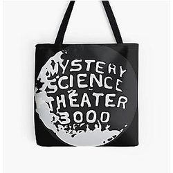 Mystery Science Theater 3000 Silhouette Within the Globe All Over Print Tote Bag