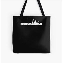 MST3K Dark Vintage All Over Print Tote Bag