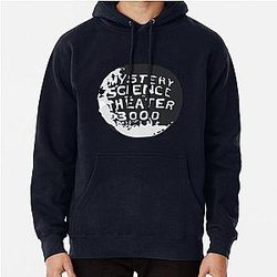 Mystery Science Theater 3000 Silhouette Within a Globe Sticker Pullover Hoodie