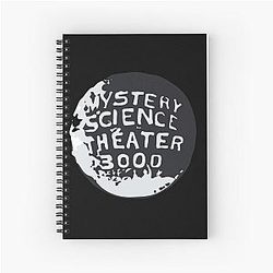 Mystery Science Theater 3000 Silhouette Inside the Globe Spiral Notebook