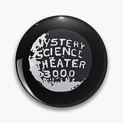 Mystery Science Theater 3000 Silhouette Within the Globe Sticker Pin