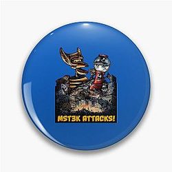 MST3K Attack T-Shirt Pin