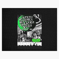 MST3K The Movie Black and White Poster Graphic Jigsaw Puzzle