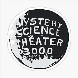MST3K Silhouette within Globe Sticker
