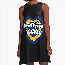 Art Nashville Predators A line Dress