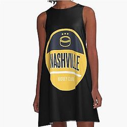 Art Nashville Predators A Line Dress