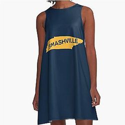Nashville Predators Smashville Tennessee A-Line Dress
