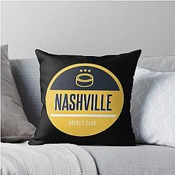 Art Nashville Predators Throw Pillow