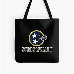Art Nashville Predators All Over Tote Bag