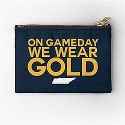 On Game Day We Wear Gold - Nashville Predators Zipper Pouch
