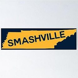 Nashville Predators Smashville Tennessee Poster