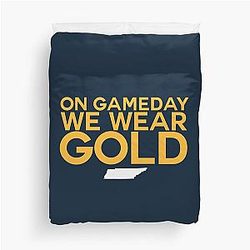 On Gameday We Wear Gold Nashville Predators Duvet Cover