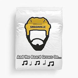 NHL Nashville Predators Smashville Beard grows on Duvet Cover