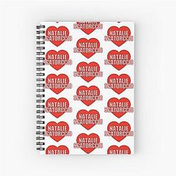 Natalie Scatorchio Heart Spiral Notebook