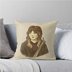 Natalie Scatorcci Yellowjackets Season 3 Fanart Sophie Thatcher Throw Pillow