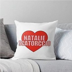 Natalie Sciacca Heart Throw Pillow