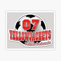 Natalie Scatorce - Yellowjackets Soccer Sticker