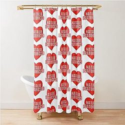 Natalie Scatorace Heart Shower Curtain