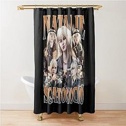 Vintage Natalie Scatorce Yellowjackets Shower Curtain