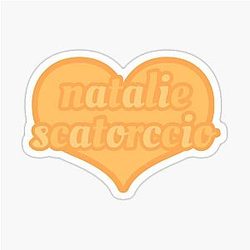 Natalie Scatorchio Yellowjackets Yellow Heart Sticker