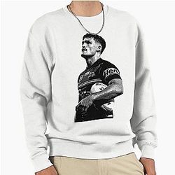 Nathan Cleary Panthers NRL black white Pullover Sweatshirt