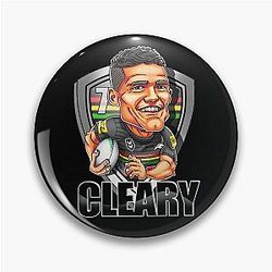 Nathan Cleary Penrith Panthers Unique artwork by Brocker Pin