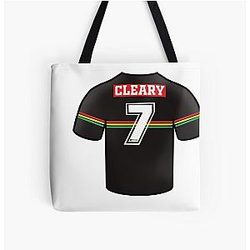 Nathan Cleary Jersey Penrith Panthers Rugby League Tote Bag