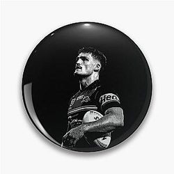 Nathan Cleary Panthers NRL black white Pin