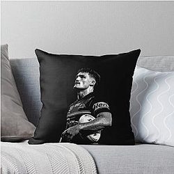 Nathan Cleary Panthers NRL black white Throw Pillow