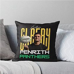 Nathan Cleary Penrith Panthers Throw Pillow