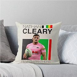 Penrith Panthers Nathan Cleary Throw Pillow