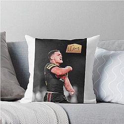 Nathan Cleary Signature Tee - NRL Panthers Throw Pillow