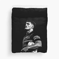 Nathan Cleary Panthers NRL Black and White Duvet Cover