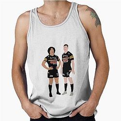 Jarome Luai and Nathan Cleary Penrith Panthers NRL Tank Top