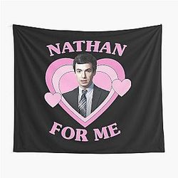 Nathan Fielder For Me Heart Baseball Sleeve Tapestry