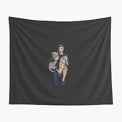 Nathan Fielder and His Cats Tapestry