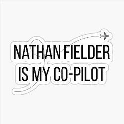 Nathan Fielder Is My Copilot Sticker