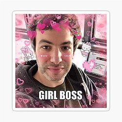 Nathan Fielder Girl Boss Sticker