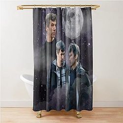 Nathan Fielder Galaxy Wolf Style Shower Curtain