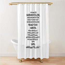 Nathan Fielder - Nathan for You Monologue Shower Curtain