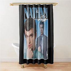 Nathan Fielder 90s Shower Curtain