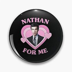 Nathan Fielder For You Heart Baseball Sleeve Pin