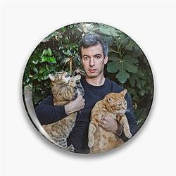 Nathan Fielder and his cats Pin