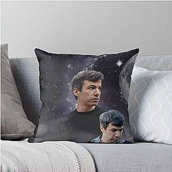 Nathan Fielder Dramatic Wolf Print Throw Pillow