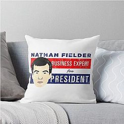 Nathan Fielder for President Throw Pillow