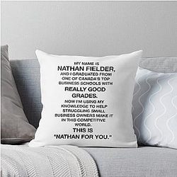 Nathan Fielder - Nathan You Monologue Throw Pillow