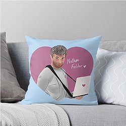 I Love Nathan Fielder Nathan for You Fan Art Throw Pillow
