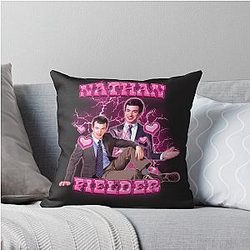 Nathan Fielder 90s Vintage Bootleg Throw Pillow