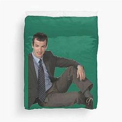 Nathan Fielder Posing Duvet Cover