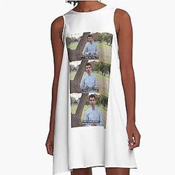 Nathan Fielder is motivated by Embarrassment A-Line Dress